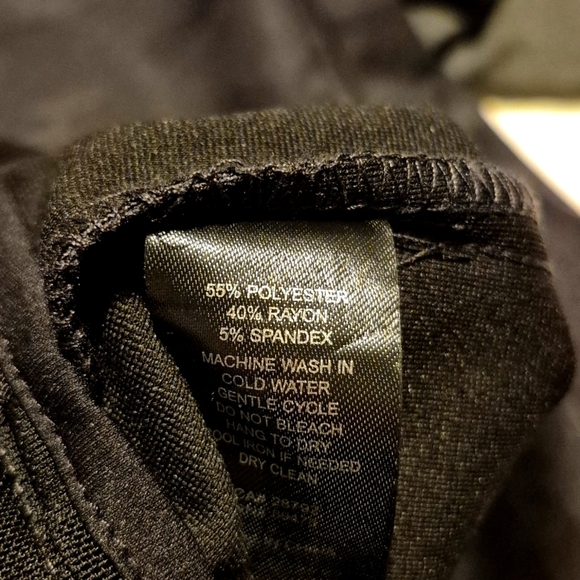 Nicole Miller women's size Large pull on ponte pants waist slimming panel NWT - Picture 6 of 6